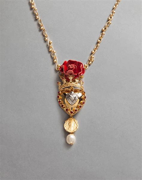 dolce gabbana sacred heart necklace|sacred heart jewelry.